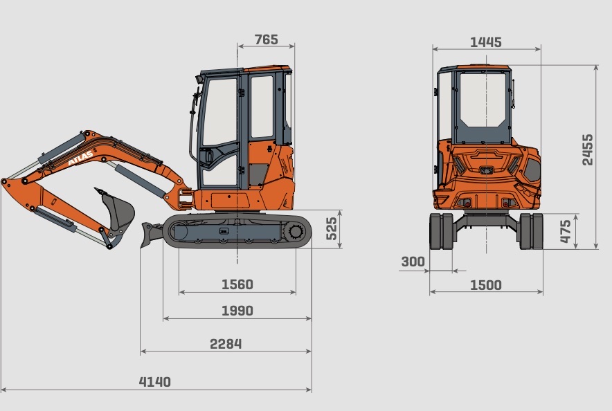 Minibagger ATLAS AC25UF